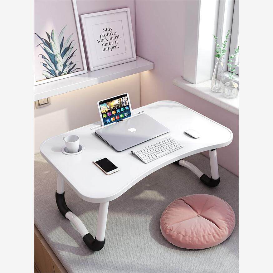 Laptop desk bed folding small table bedroom dormitory home
