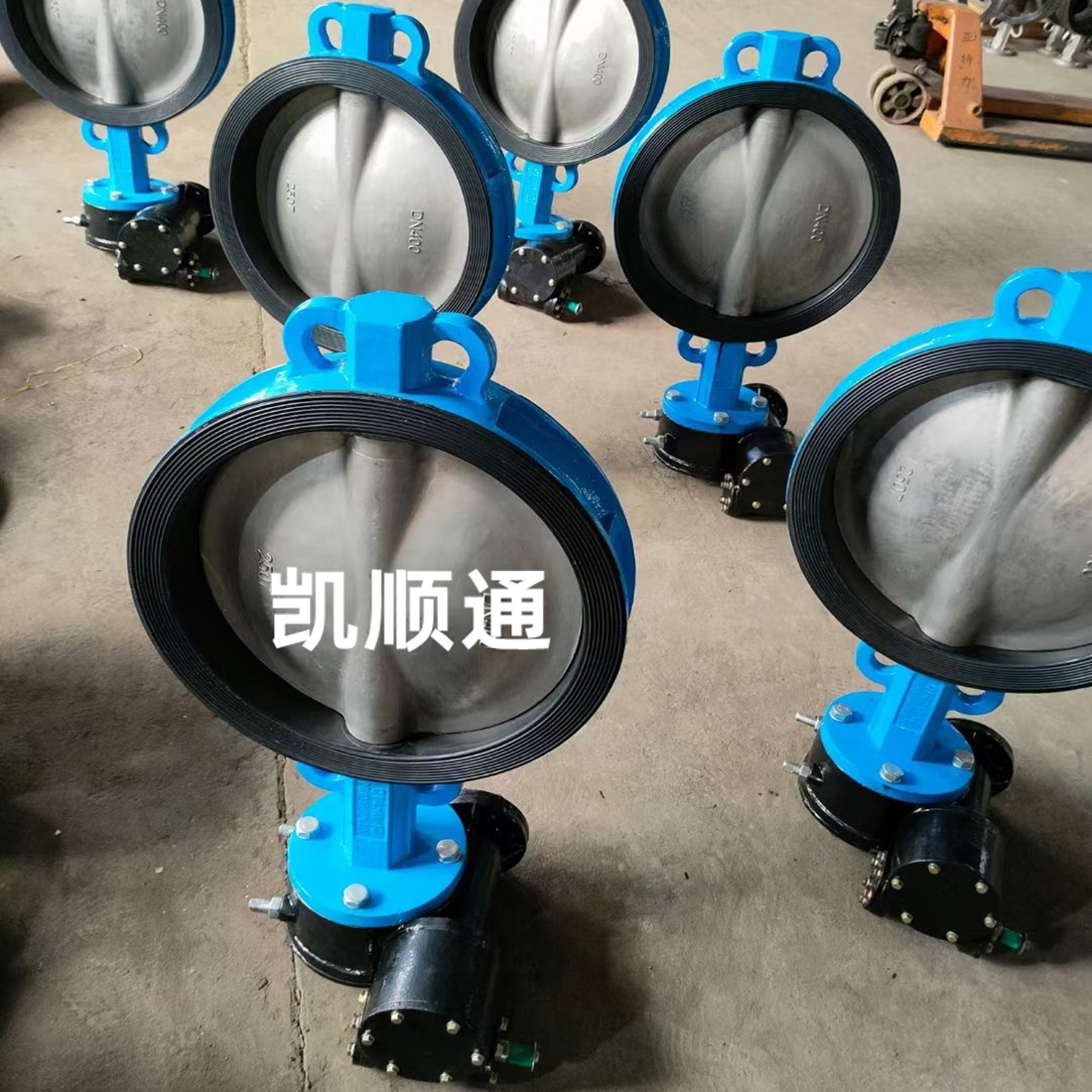 D371X-10Q/16Q铸铁手动涡轮对夹式蝶阀DN300 400 500 600 800 700