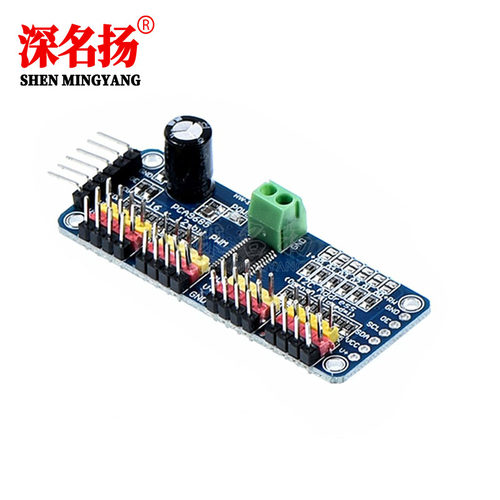 16路PWM Servo 舵机驱动板机器人控制器IIC接口驱动器模块PCA9685