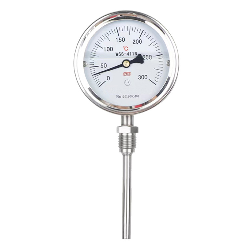 上海仪表 WSS-411N 不锈钢耐震双金属温度计 1.5级 0-300℃ m27*2