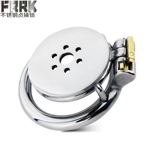 FRRK新款不锈钢平板贞洁锁光滑防出轨 控欲制止锁（圆环；弧环）
