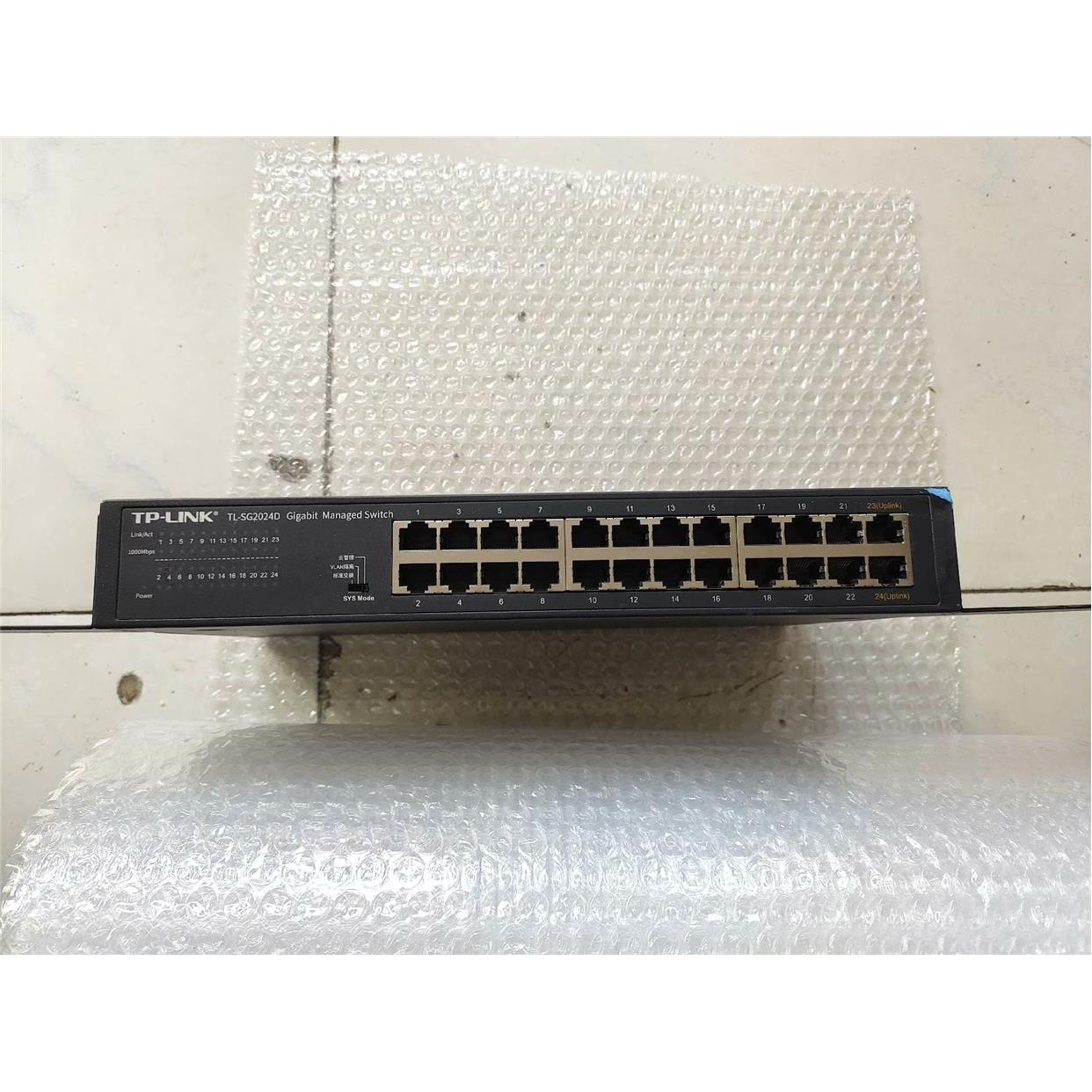 释迦自动化TL-SG2024D全千兆交换机 无拆无修 后面标签没有