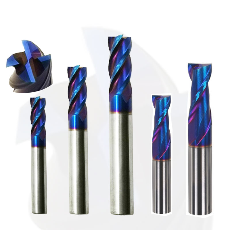 度刃平底直柄键槽钨钢涂