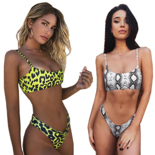 Snakeskin Bikini Women Swimwear Leopard Biquini Swim Suit