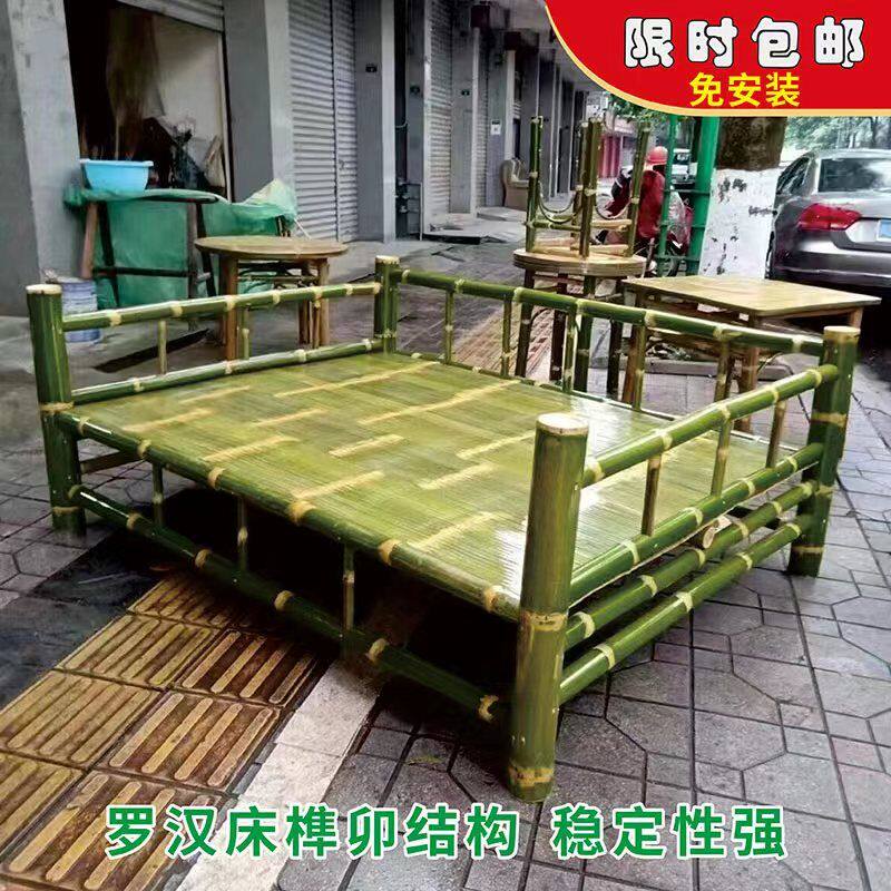 竹家具竹床榻榻米沙发老式竹子床纯手工制作 罗汉床沙发床午休床