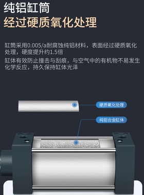 拉杆气缸 铝合金SC标准气缸SC80*X25/50/100/125/150/175/200/300