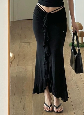 Bandage Highwaist Street Skirts Summer Elegant Office Casual