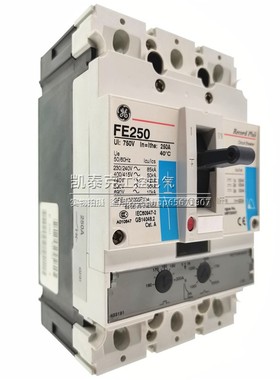 美国通用GE塑壳断路器 FE250 3P 200A FEN306F250KF FETTD3K0200
