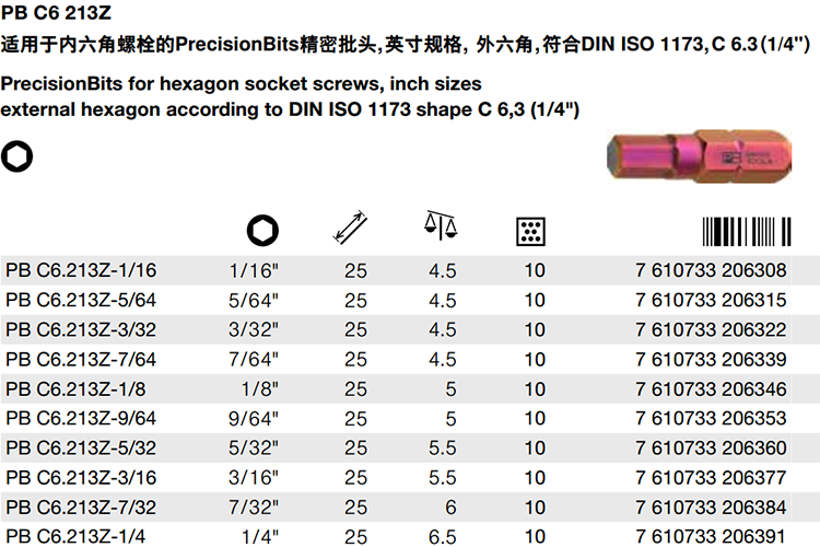 瑞士英制精密防滑加硬内