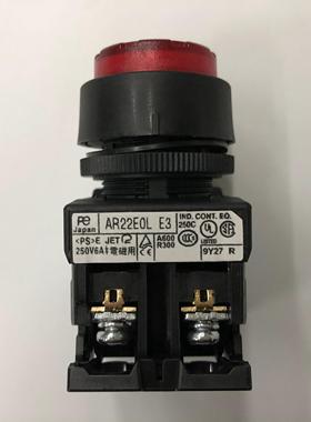 询价原装正品AR22EOL-10E3R 24V 1常开日本富士凸头红色带灯按钮