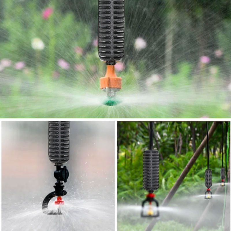 大棚倒挂微喷套装喷灌微喷头自动喷洒喷淋系统雾化降温农用吊喷