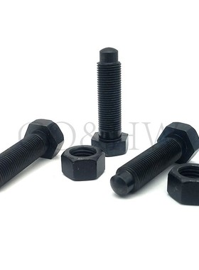 PBE21细牙碳钢黑限位定位螺栓STCA12/16-30/35/40/50/60/70/80