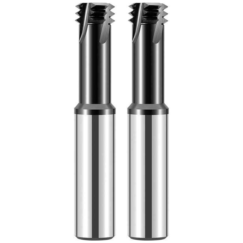 66度三牙螺纹铣刀硬质合金钨钢螺纹刀cnc加工中心铣牙刀m3m5m6m8*