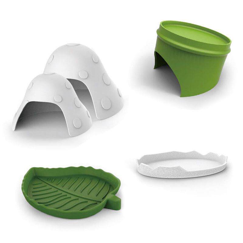 爬虫食盆水盆饮水器乌龟蝎子蜘蛛仓鼠守宫蜥蜴寄居蟹塑料防逃食盘