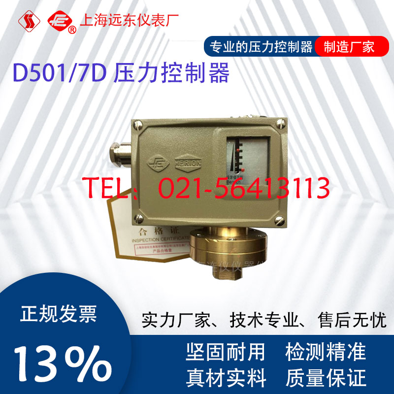 0813500 0813600 0813700上海远东仪表厂D501/7D压力控制器