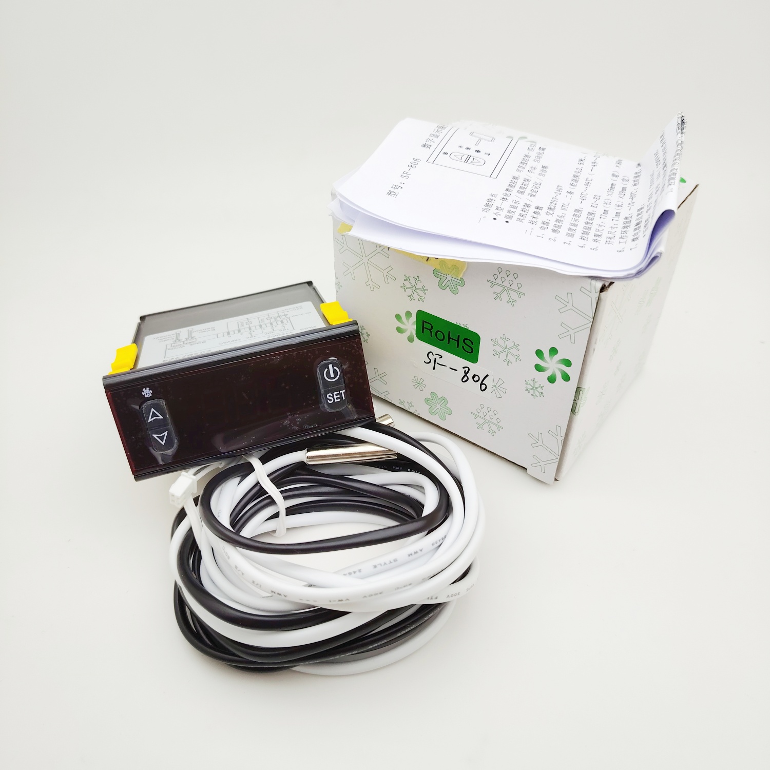 尚方SF-806雪柜温度器插线口冷库电子温控器温度控制器温控仪温控