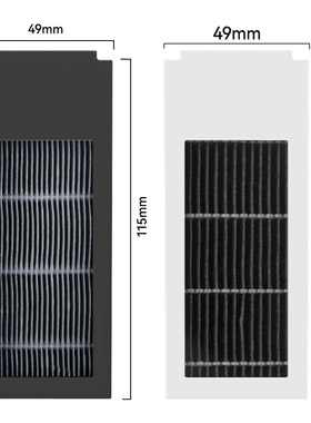 徽曦适配科沃斯X2/Pro扫地机器人耗材夹炭滤网白色黑色滤芯过滤网