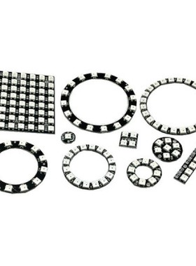 1/3/4/7/8/12/16/24位 WS2812 5050 RGB LED内置全彩驱动彩灯圆形