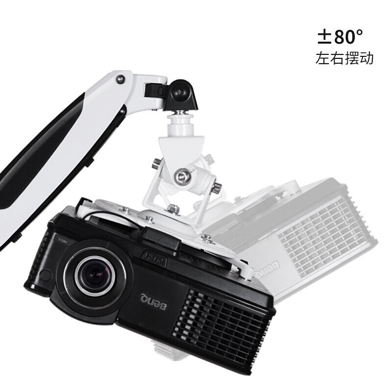 推荐投影仪挂架投影机吊架气压悬停伸缩悬吊式天花板铝合金万向通