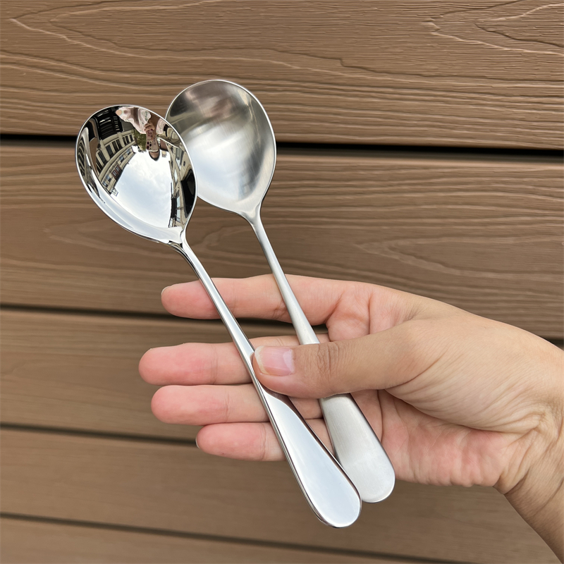 18/10不锈钢【贵族体验】加深圆头更餐更吃饭勺子调羹拌饭喝汤勺