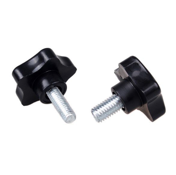 HLE-D25-M5/6-L10/15/20/25/30/35/40/45/50五星把手-外螺纹型