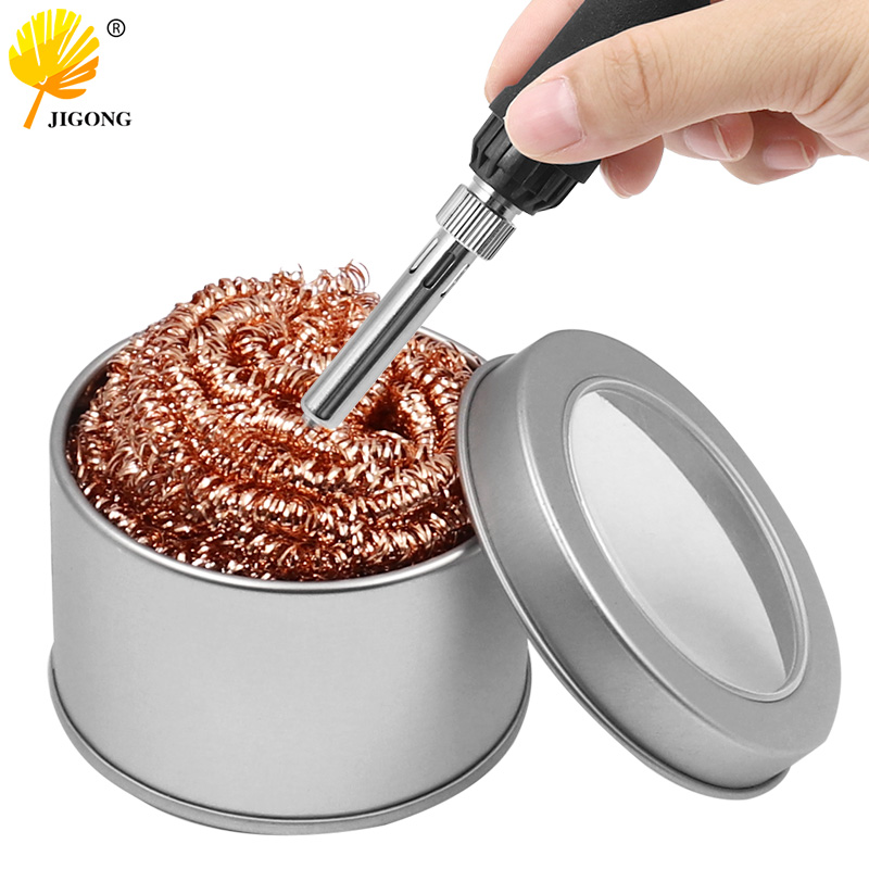 烙铁助焊工具清洁球快速除锡球烙铁洁咀器 带底座 电烙铁头洁嘴器