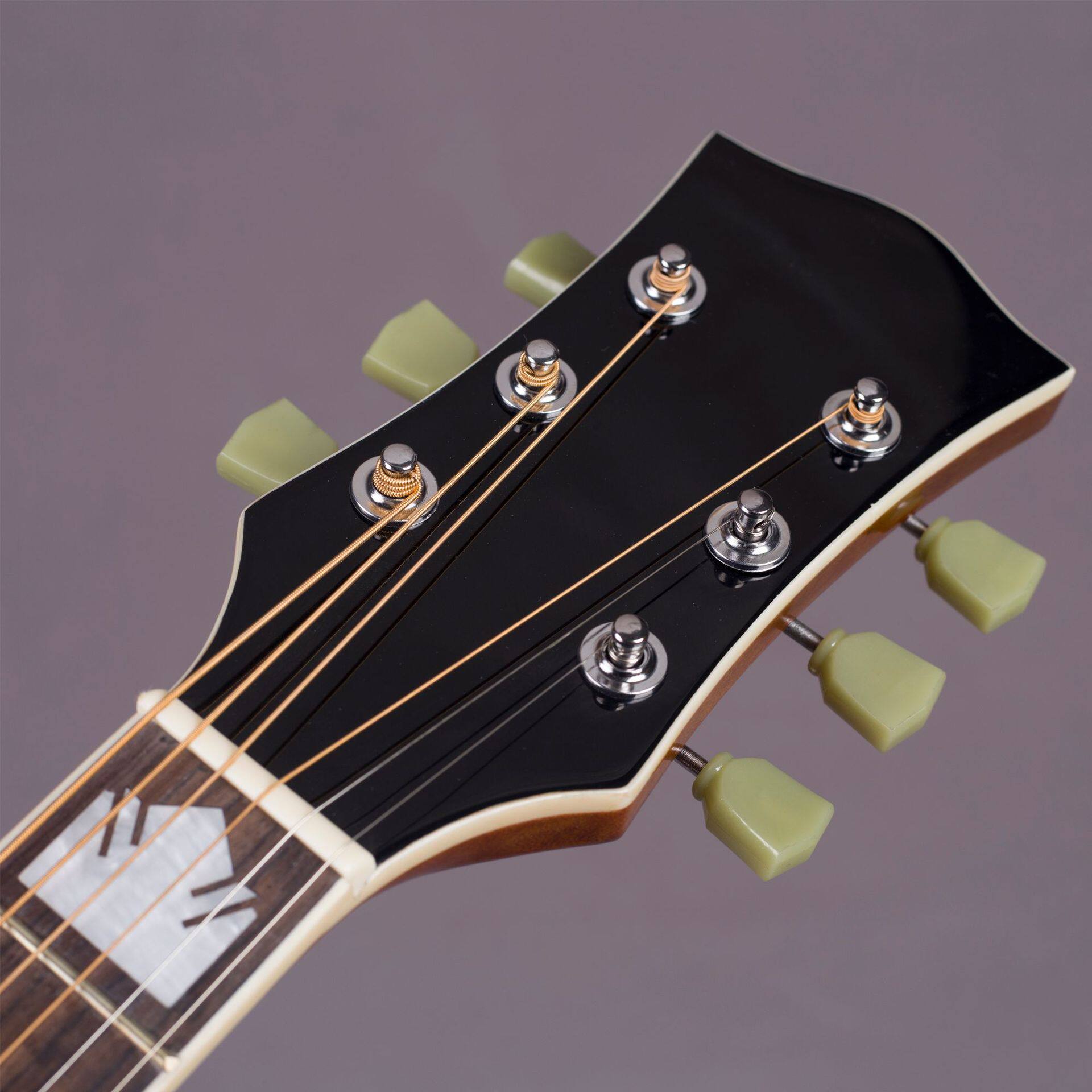 42寸亮光民谣吉他 无牌云杉沙比利木吉他 成人初学者乐器