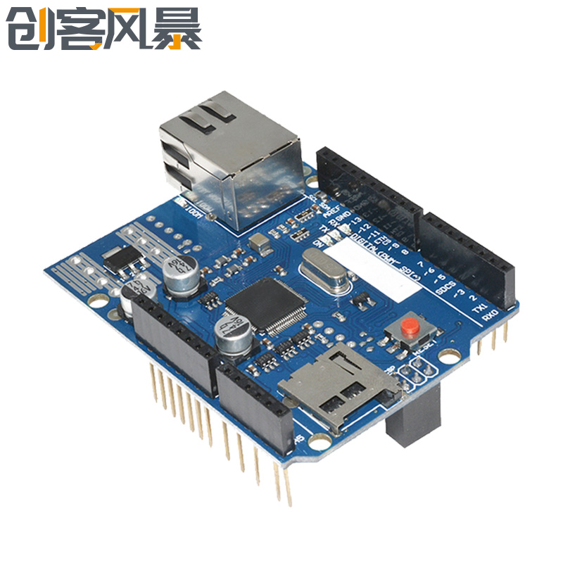 Ethernet W5100网络扩展板模块SD卡扩展MEGA 兼容UNO R3