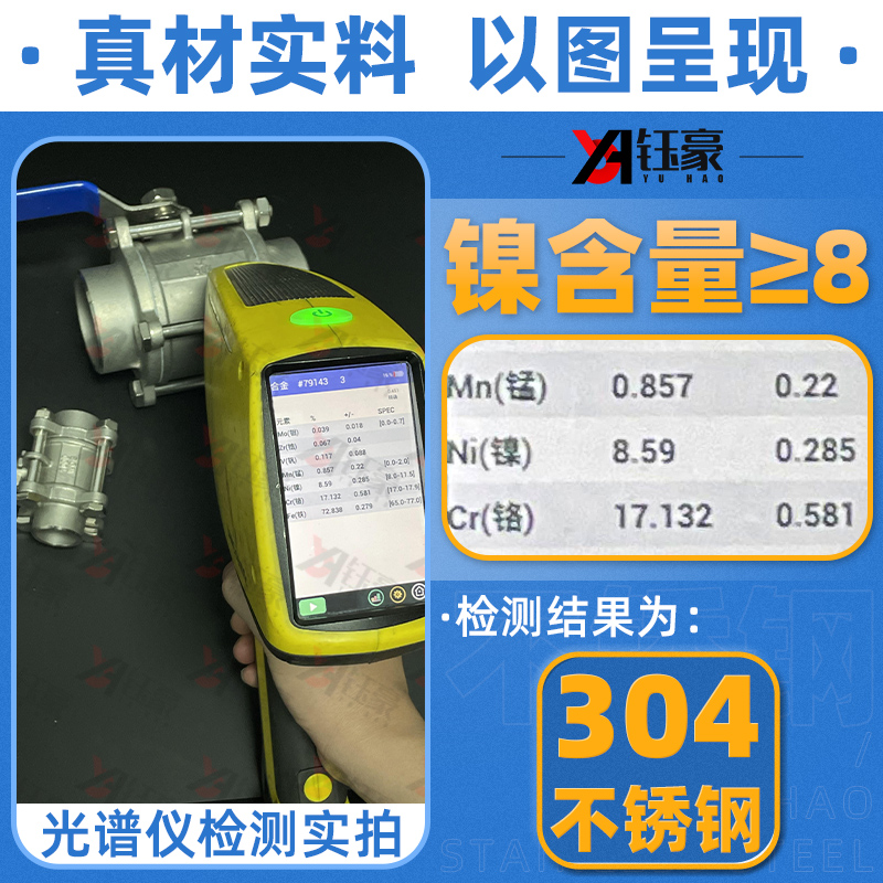 不锈钢三片式球阀丝扣内