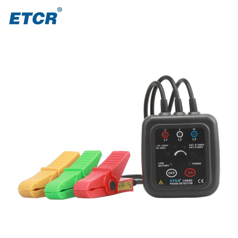 ETCR1000C 非接触型检相器非接触相序表检相器相序表