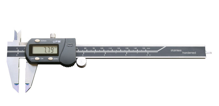新店特价全新正品联思UPM圆头三按键数显卡尺0-150mm高灵敏