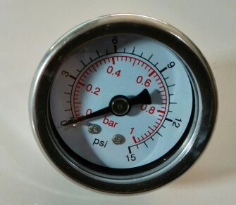 直径轴向压力表背后耐震