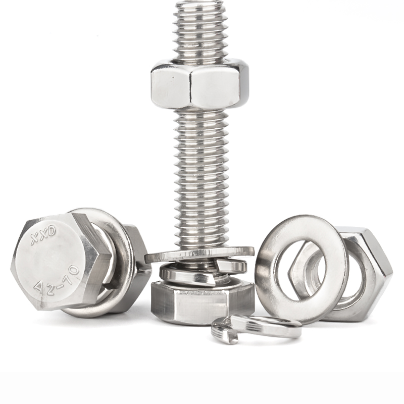 不锈钢外六角组合螺丝母