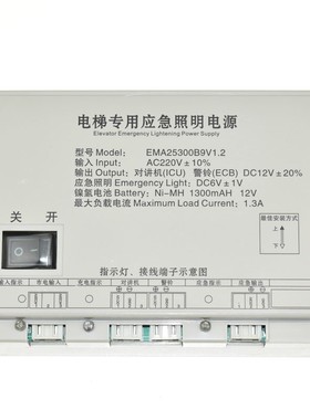 电梯应急照明电源EMA25300B9江南快速EMA25300F5西子奥的斯M2 M3