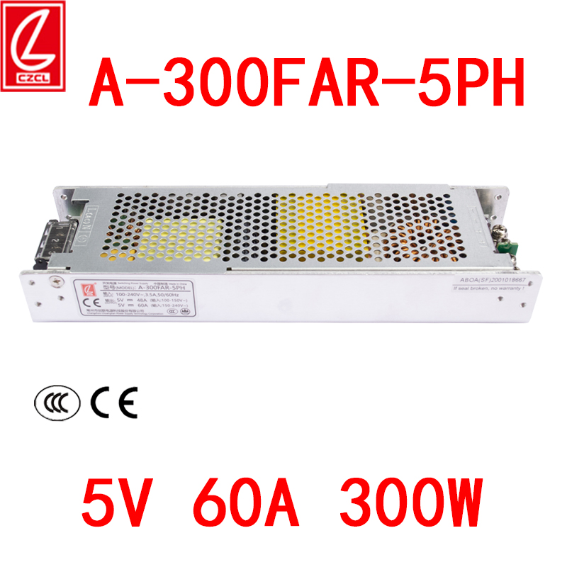 A-300FAR-5PH3.8V4.2V4.5v创联电源5V60A300W LED显示屏变压器PFC