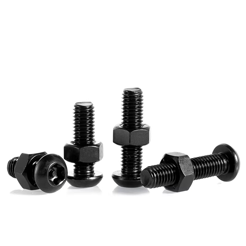 黑色不锈钢盘头内梅花防