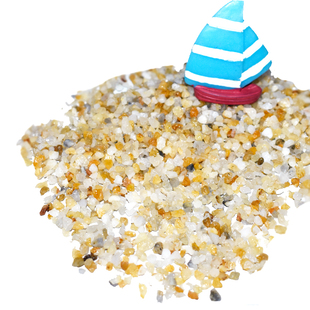 天然水晶砂粉沙黑沙绿沙黄金沙多肉铺面乌龟用沙子鱼缸底砂造景沙