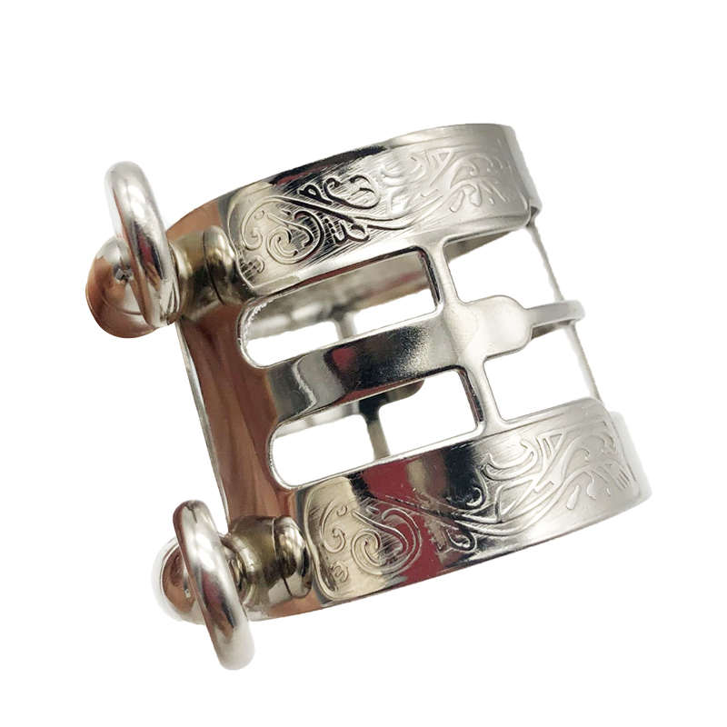 高音降Bb单簧管笛头金属卡子铜环黑管雕花哨片固定夹卡环乐器配