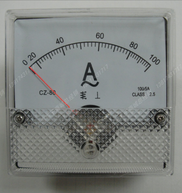 CZ-80 100/5A 交流指针式电流表 电流电压表 面板表