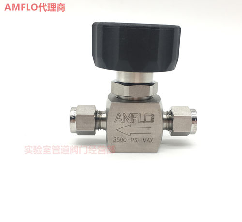 AMFLO敦阳不锈钢316膜片阀SS-DV10-TF4 开关阀 实验室气路工程