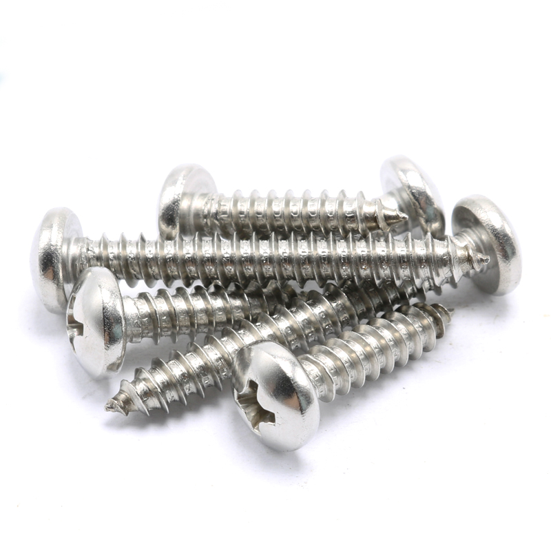 不锈钢圆头自攻螺丝十字