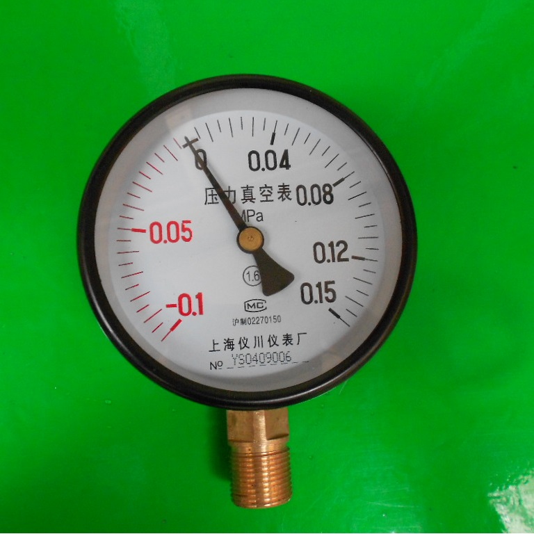 压力真空表 真空压力表 YZ-100 -0.1-0.15MPA M20*1.5 径向安装