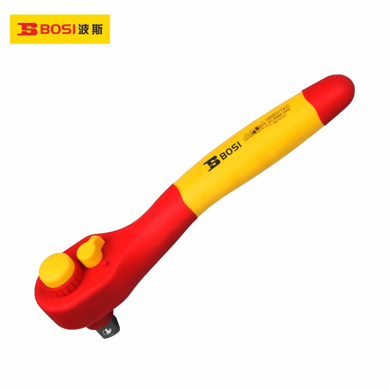 波斯工具 VDE绝缘棘轮扳手 大飞中飞小飞套筒扳手1/4 3/8 1/2扳手