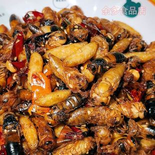 云南油炸土蜂蛹天然野生即食大马胡蜂深山大黄蜂零食现炒地蜂熟食