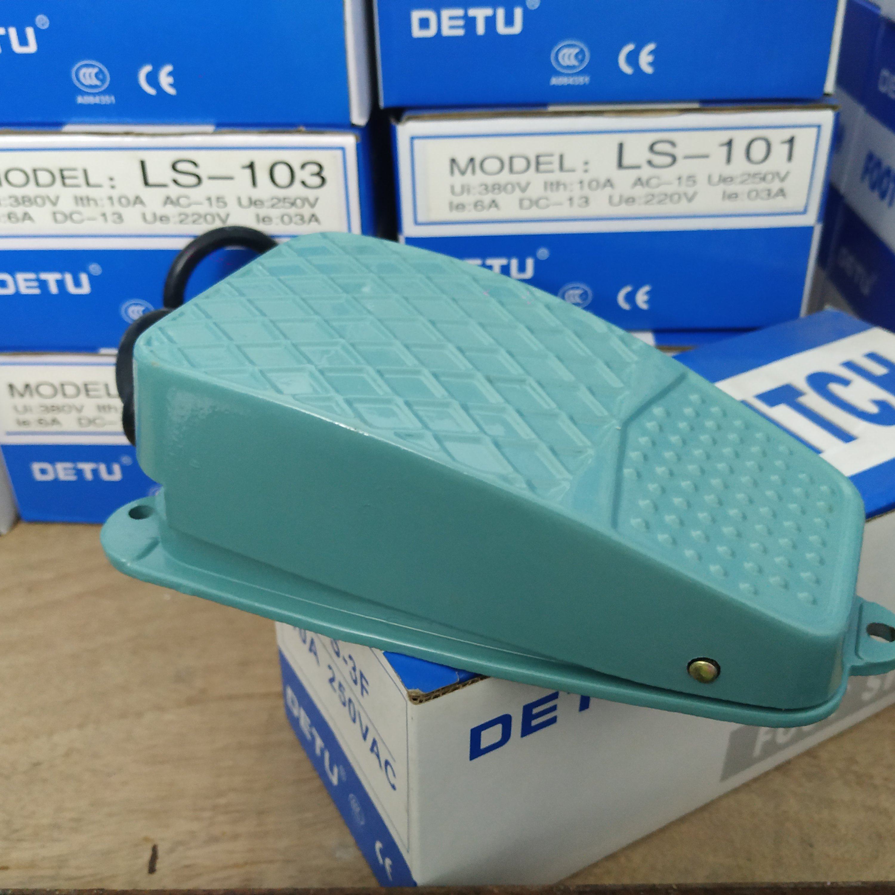 德图DETU 铝壳型机床控制脚踏开关 CFS-3F