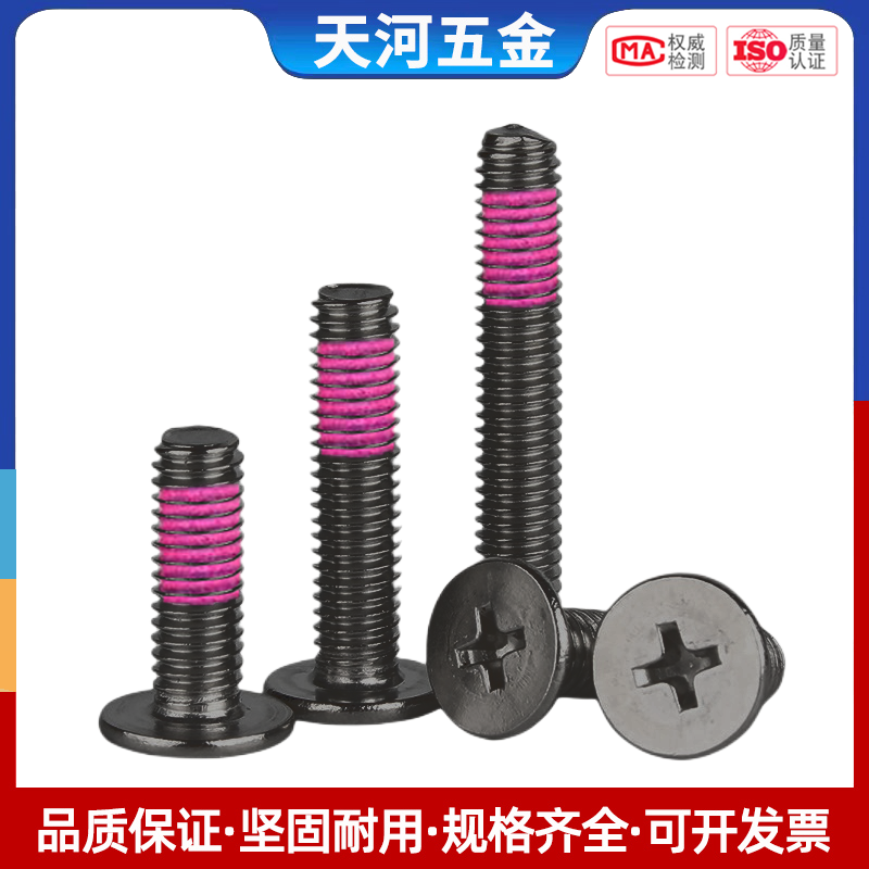 不锈钢扁平头十字电泳黑