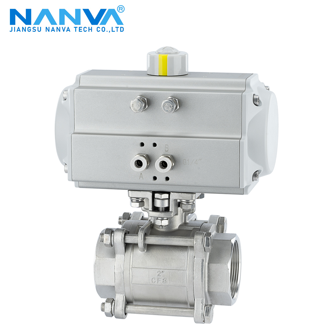 气动不锈钢三片式内螺纹