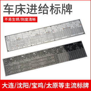 广州C6132车床螺距表沈阳CA6150宝鸡机床标牌铭牌云南6250B尺寸表
