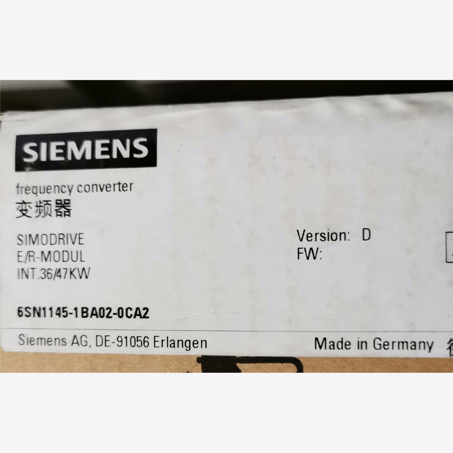 西门子 电源模块 6SN1145-1BA02-0CA2议价