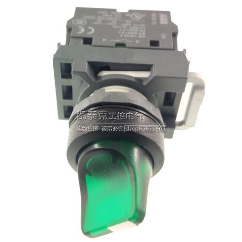 ABB原装正品三位带灯旋钮M3SS2-42G-20=M3SS2-11G+MCBH-00+MCB-20